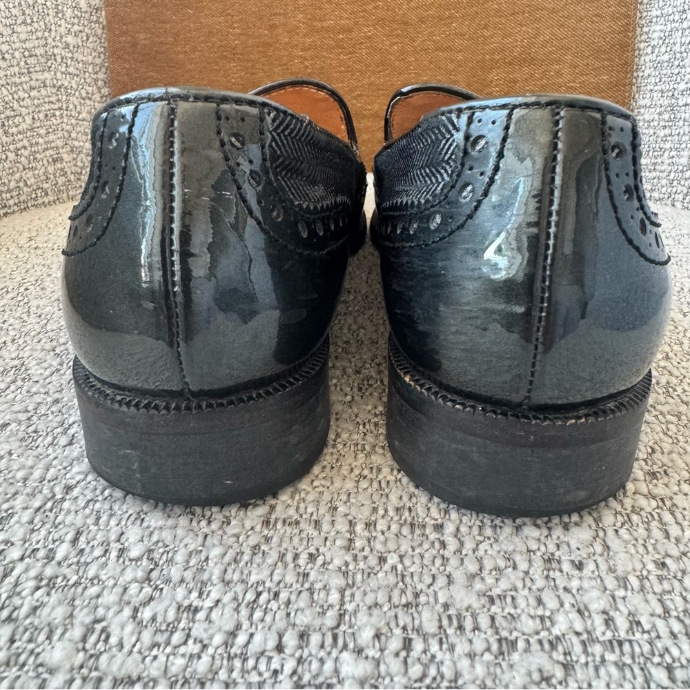 Bardnessa Franchetti Women’s Black Wingtip Brogue Tassel Loafers EU 36 (US 5.5) - Picture 4 of 15